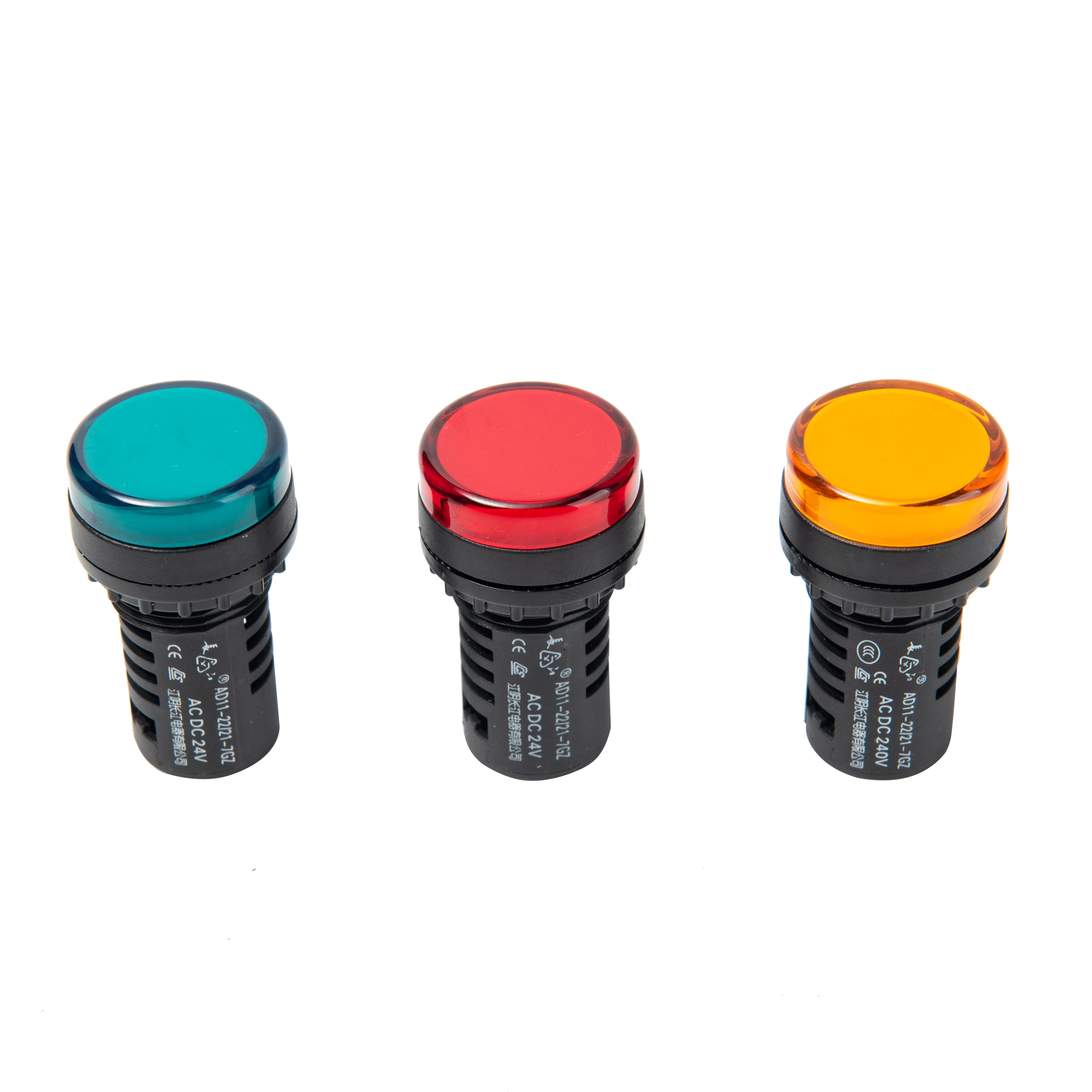 AD11 series approved CE  plastic high voltage 380v 220v led indicator red signal pilot lamp