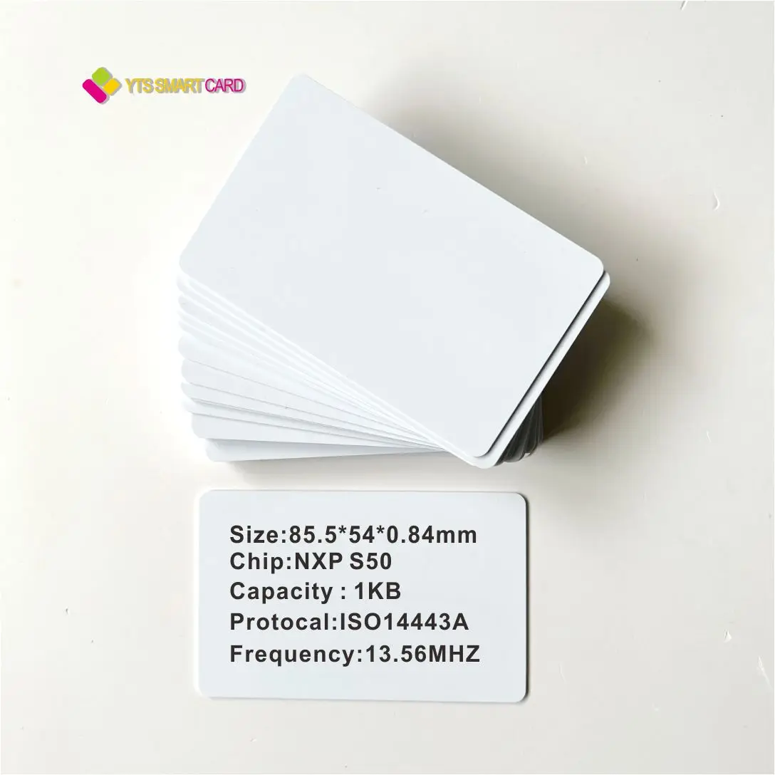 China supplier YTS High quality custom Hot Smart NFC Chip RFID Card Pvc Blank Card