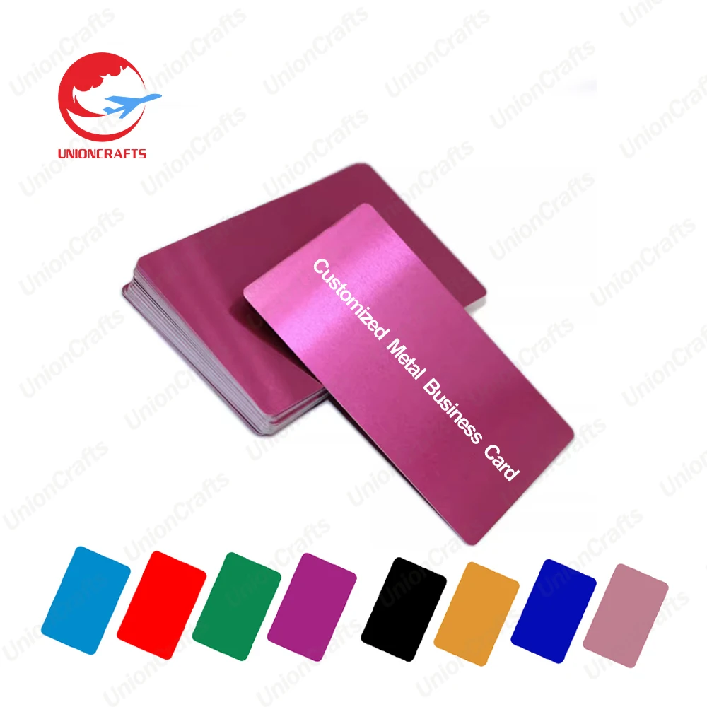 Custom Cheap Metal Business Cards For Laser Engraving Aluminum Alloy Stainless Steel Engraving Blanks Metal Business Card