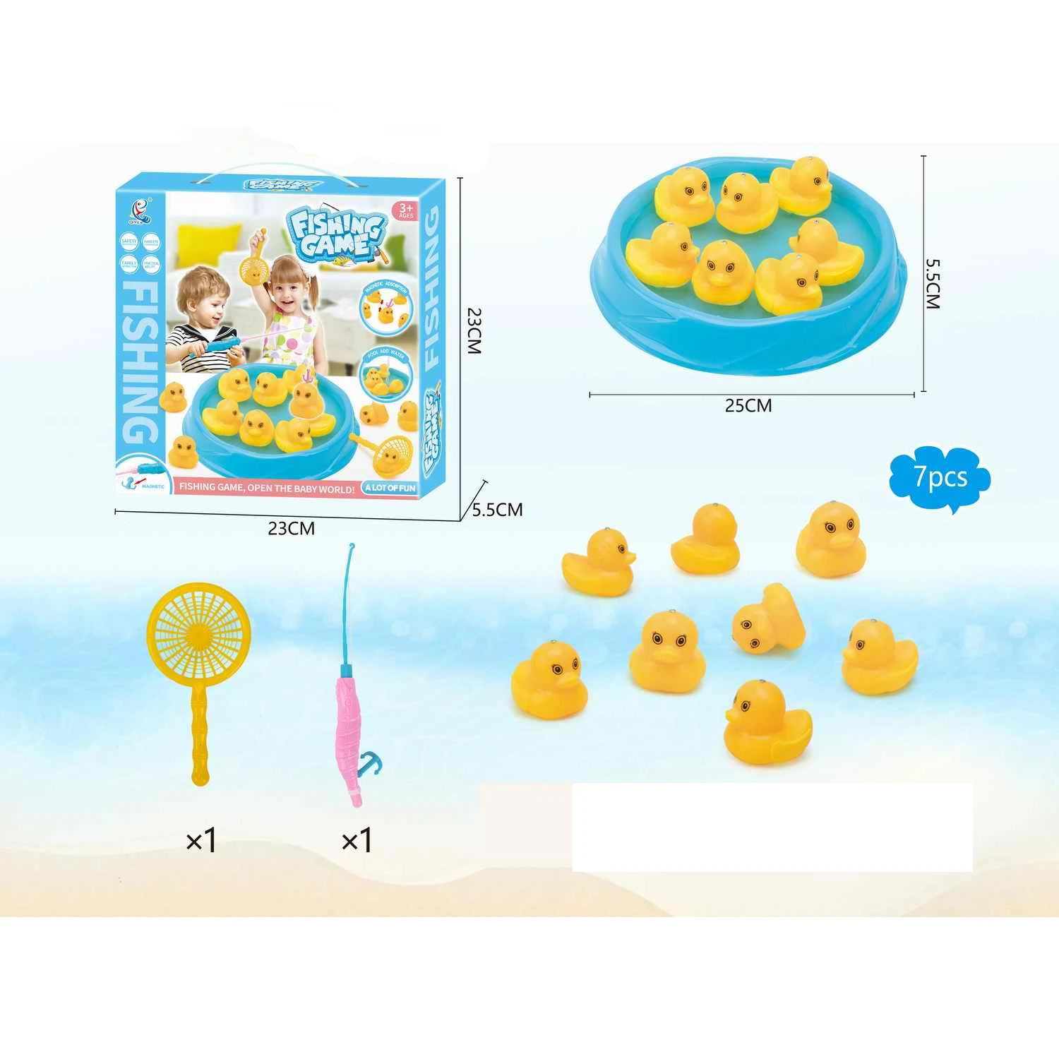 Игрушка для рыбалки в помещении и на открытом воздухе