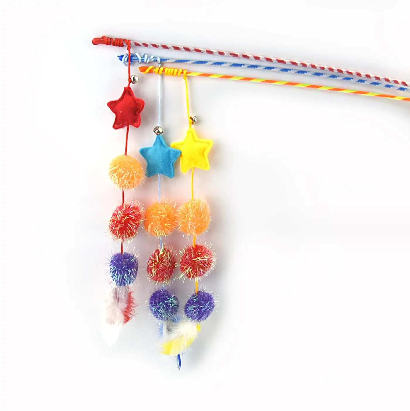 pet supplies smart feather cat funny stick toy cat wand toy interactive teaser toys for cat kitten