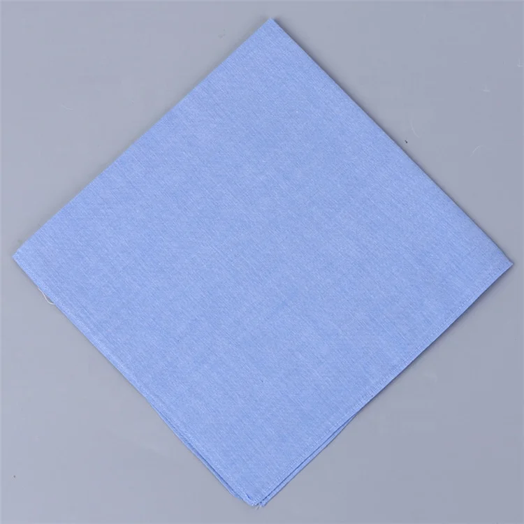 
Latest design best quality personalized plain color square cotton handkerchief 