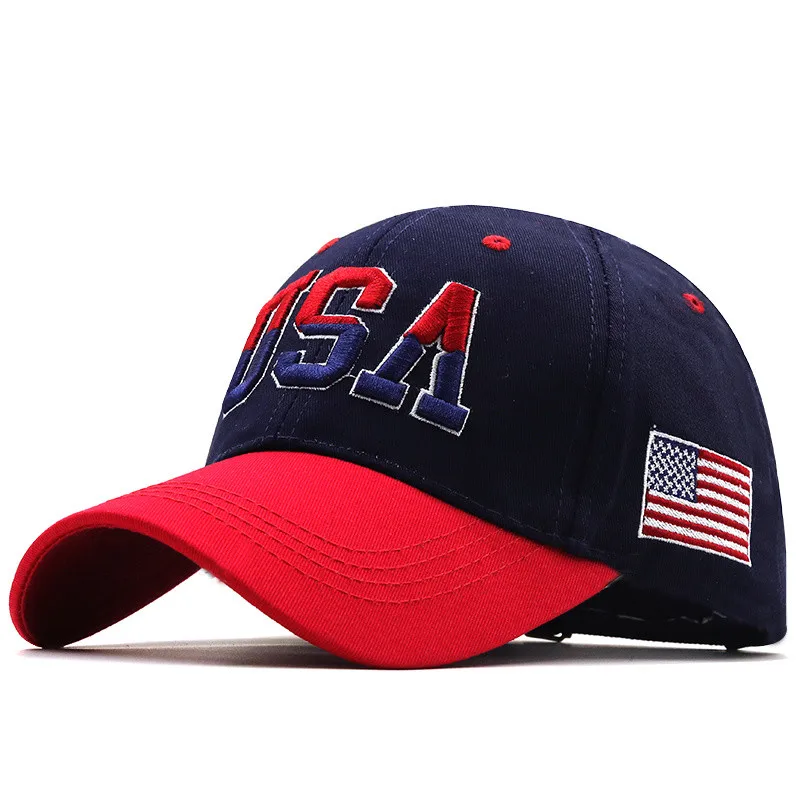 USA Flag Baseball Cap For Men Women Cotton Snapback Hat Unisex America Embroidery Hip Hop Caps Gorras Casquette