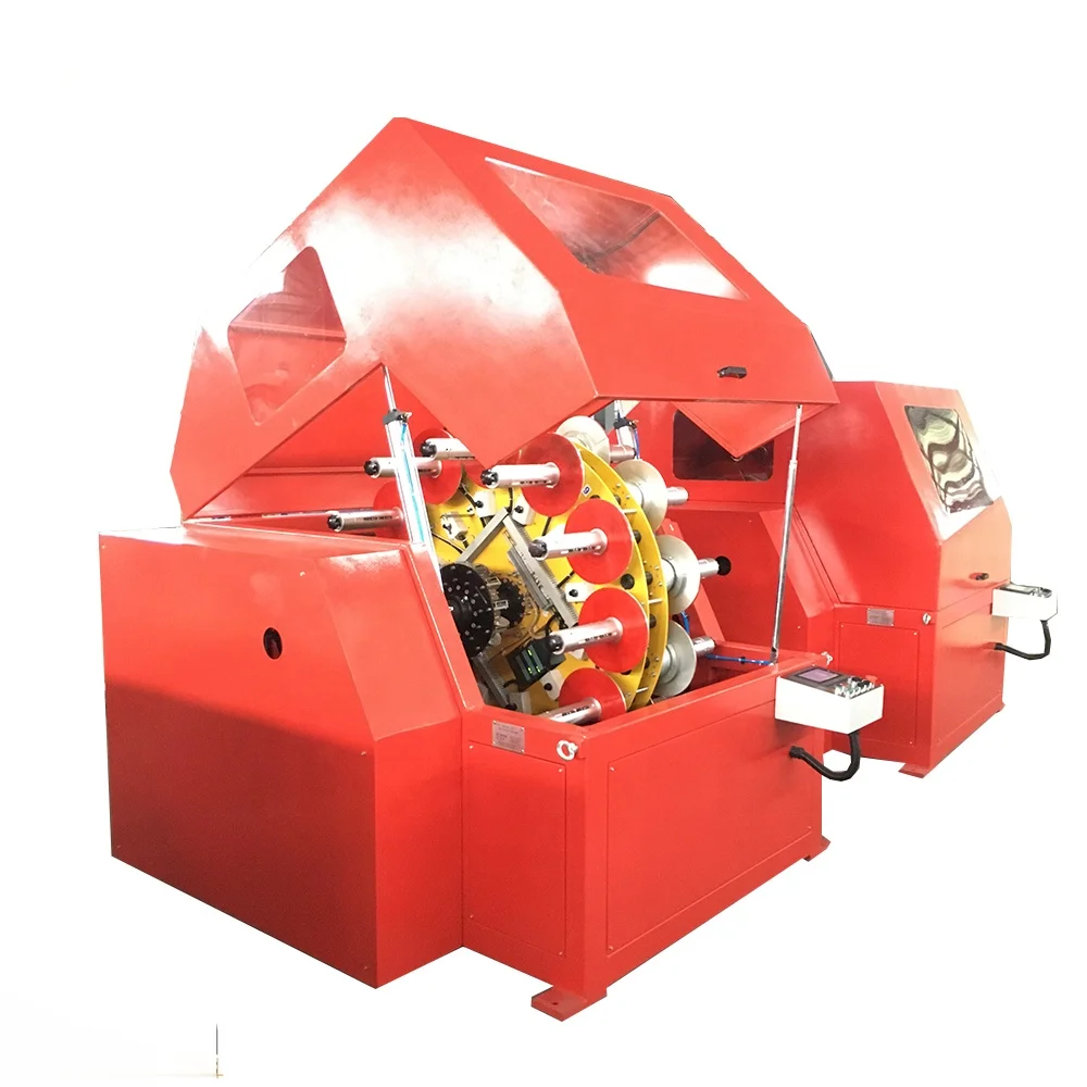 High speed cage type aramid yarn stranding machine with hysteresis brake tension control for optic fiber cable