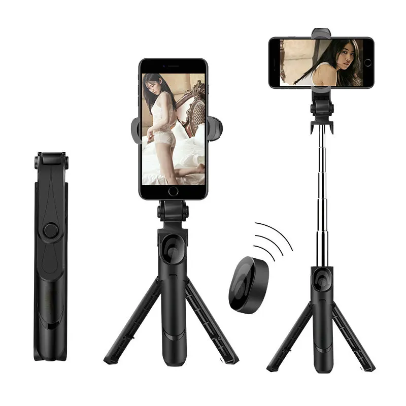 Wireless Bluetooths Remote Extendable Selfie Stick Monopod phone stand holder 3 in 1 Camera Tripod for smartphone