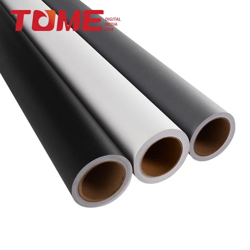 Высококачественный гибкий баннер печатные материалы ПВХ рекламный материал lona frontlit рулоны холщовые заводская цена