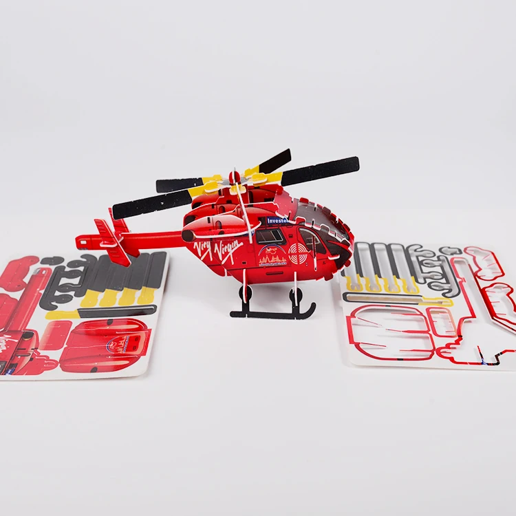 Small both side printing 3D custom car puzzle set for kids