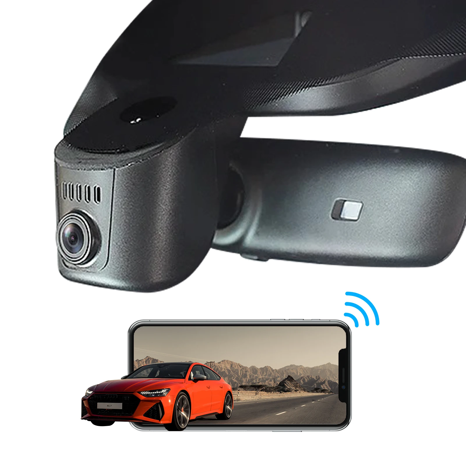 Adinkam UHD 4K No Wiring Hidden Dash Cam for Audi WIFI &APP 2019-2024 A1 A3 A4 A5 A6 A7 A8 Q2 Q3 Q5 Q7 Q8 RS S S5 S8 SQ5 SQ8 TT