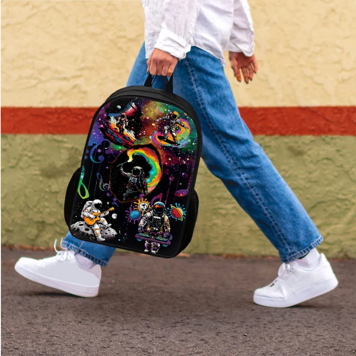 3 PCS Set Cool Astronaut Children Backpack Set with Schoolbag Lunch Bag Pencil Case  Backpack