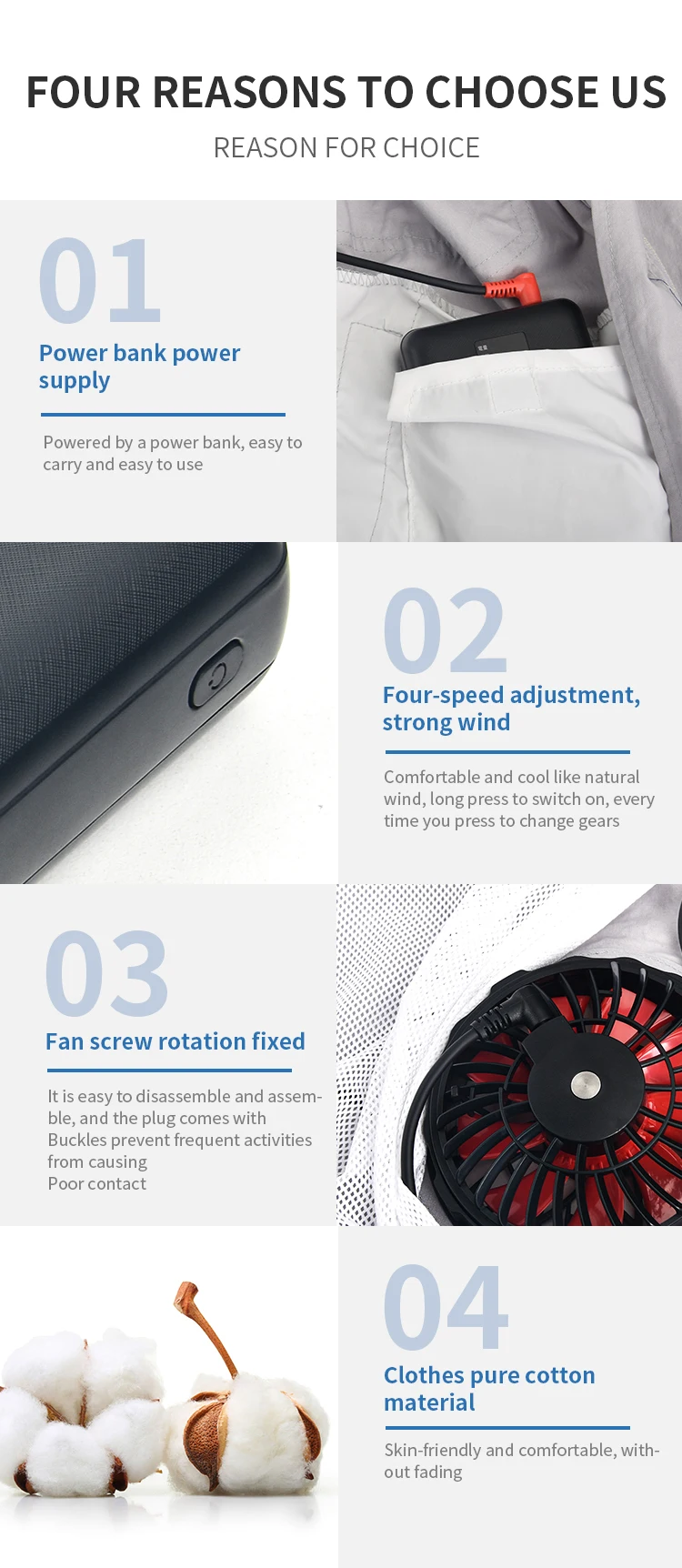 Best selling products 2022 in usa wearable portable air conditioner suits for motorcycles