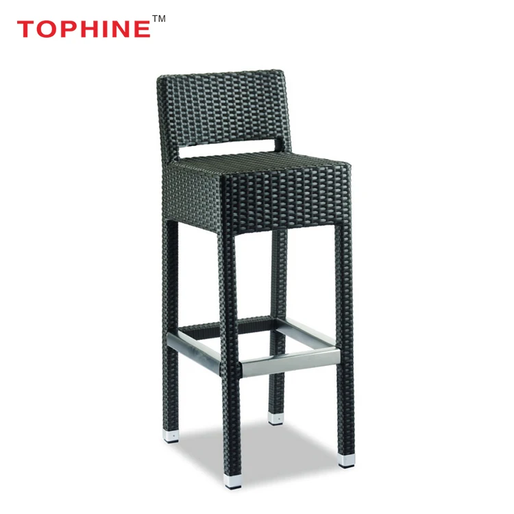 
Commercial Contract TOPHINE CHINA Furniture Wholesale Contemporary Wicker Woven White Bar Stools 