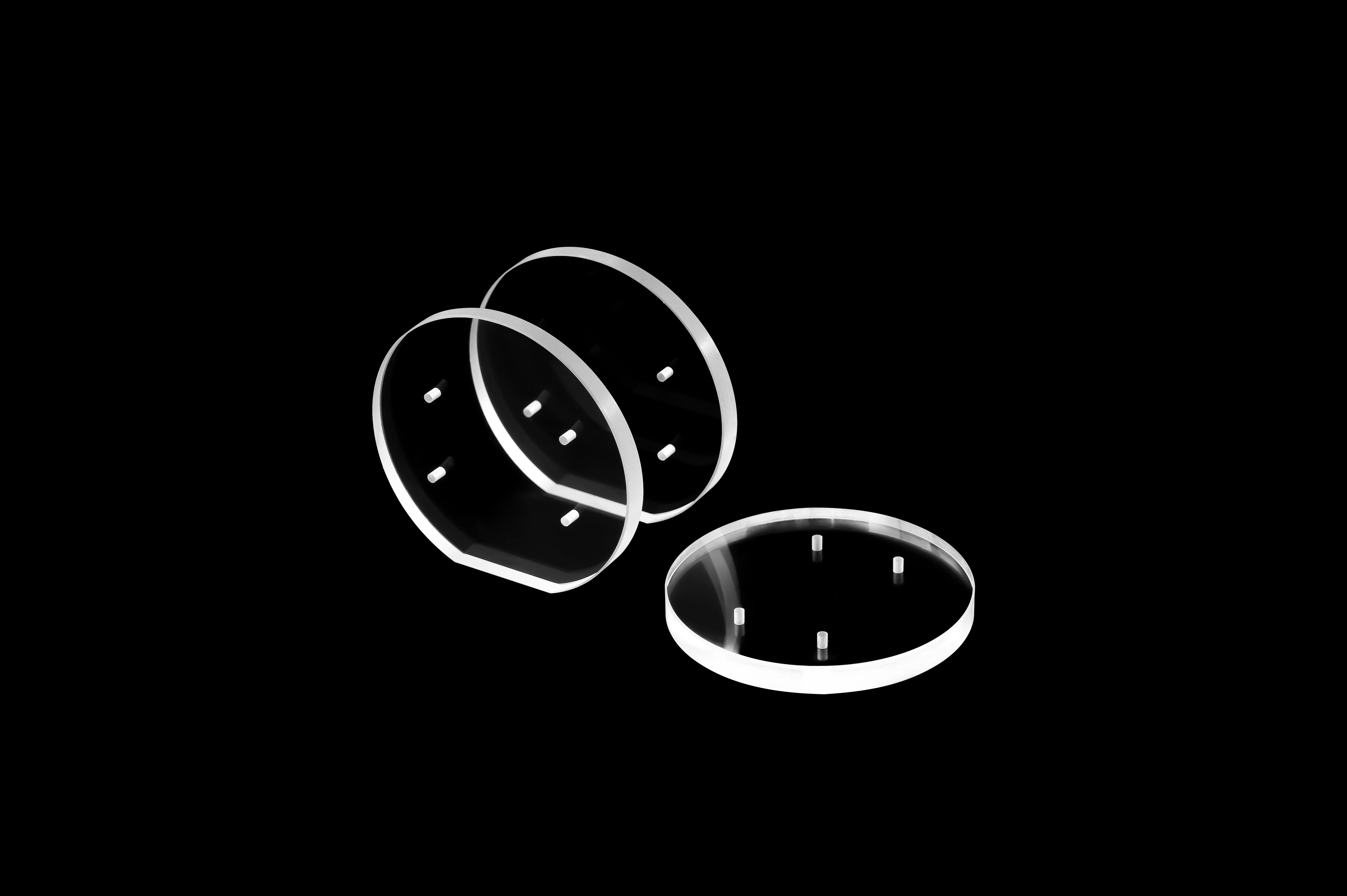 Custom Monocrystal BaF2 Material Optical Glass Protective IR Window