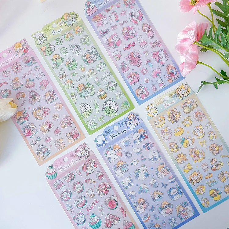 Nekoni flower know серия романтических наклеек для украшения открытки handbook самоклеящаяся наклейка