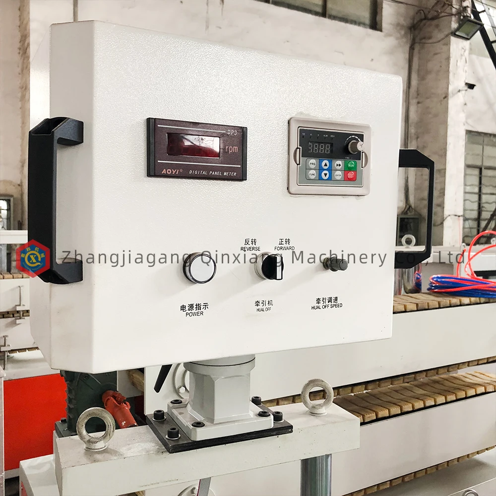 plastic pipe profile 16-32mm belt haul off tracking machine