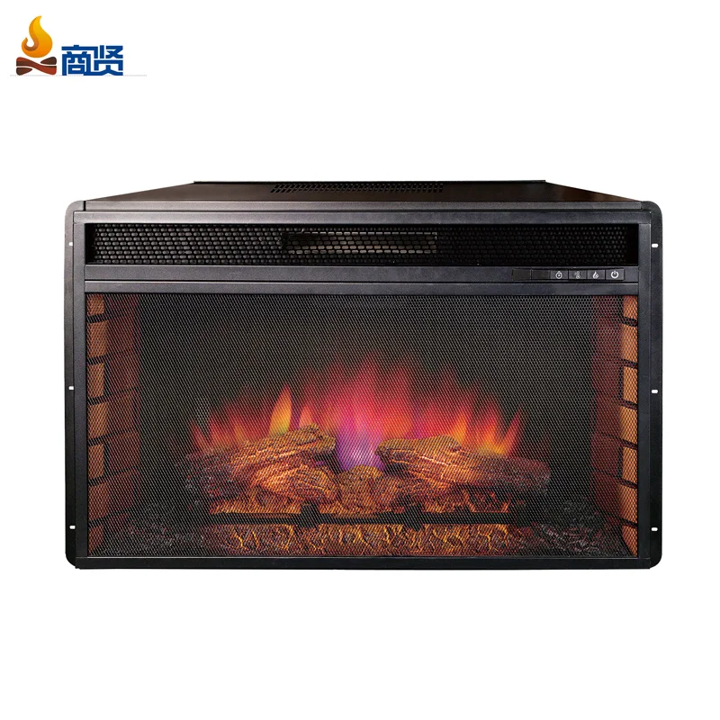 33 inch inserted Electric Fireplace with artificial fireplace log flames