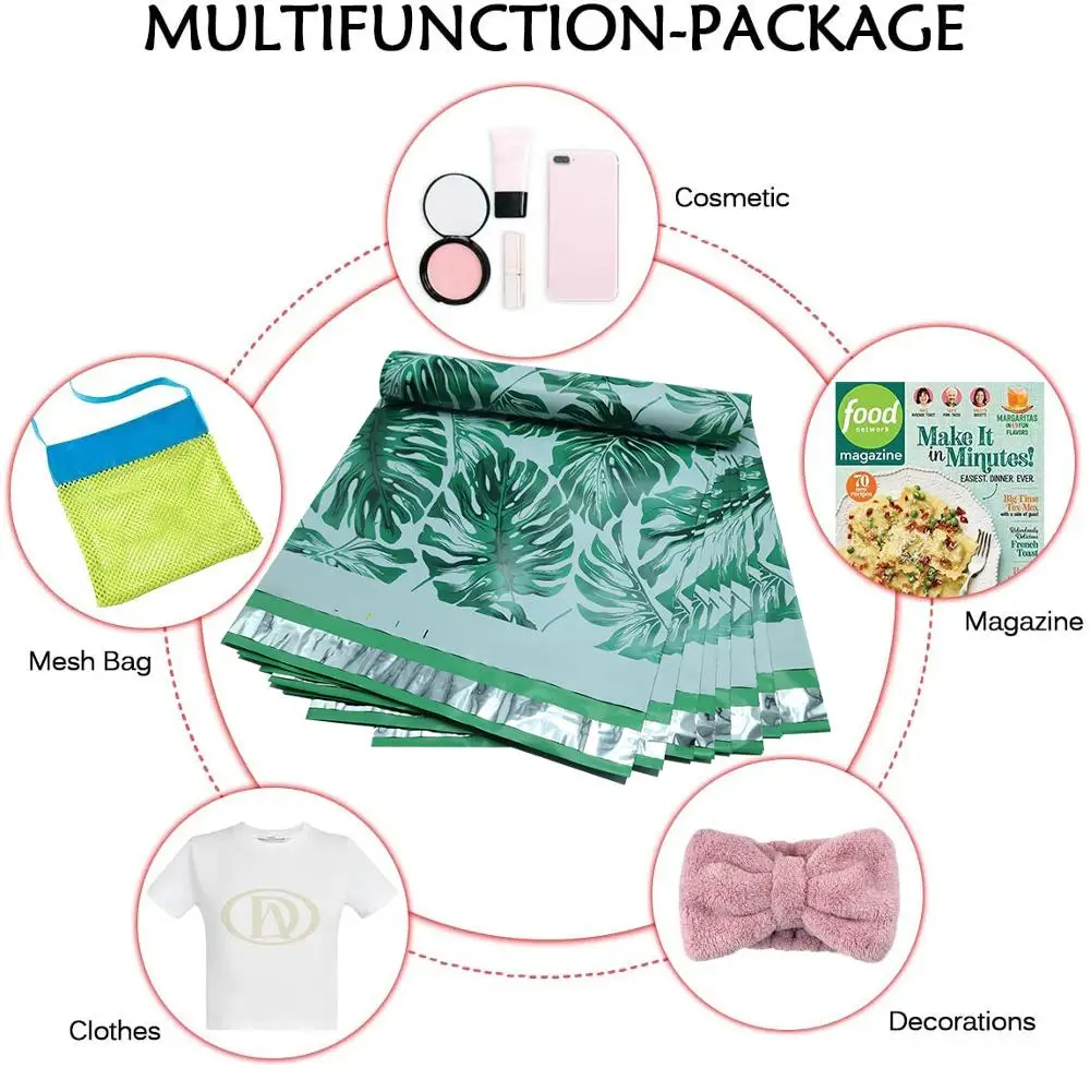 Custom Logo Self Adhesive Biodegradable Poly Bag Printed Poly Mailer Bags For Clothing Poly Mailer