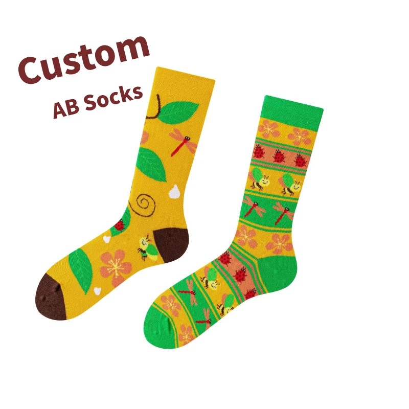 New Design Colorful Cartoon Valentines Fuzzy Socks Four Seasons Universal Premium Cotton Socks
