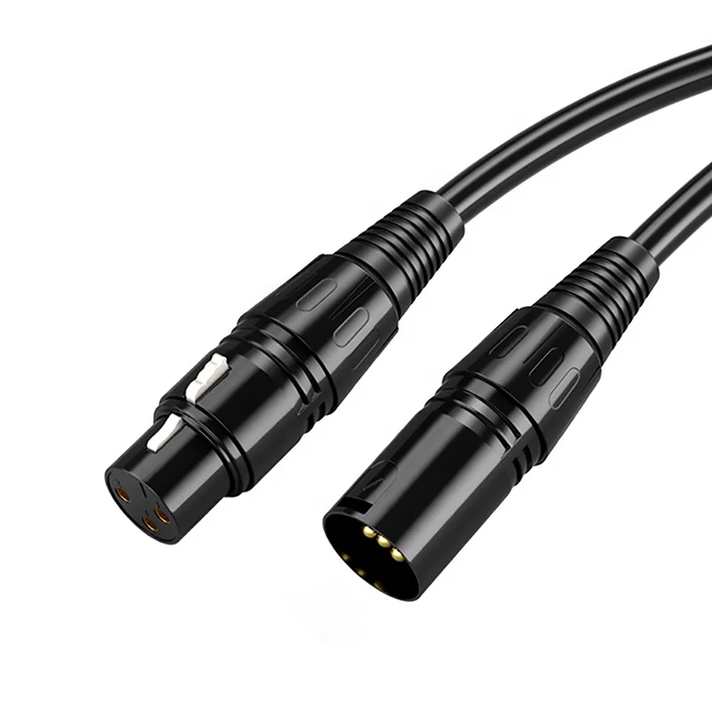 Xput Hifi XLR Microphone Balanced Cable 3Pin XLR Male To XLR Female Mic Extension Black Cable 0.5M 1M 1.5M 2M 3M 5M 8M