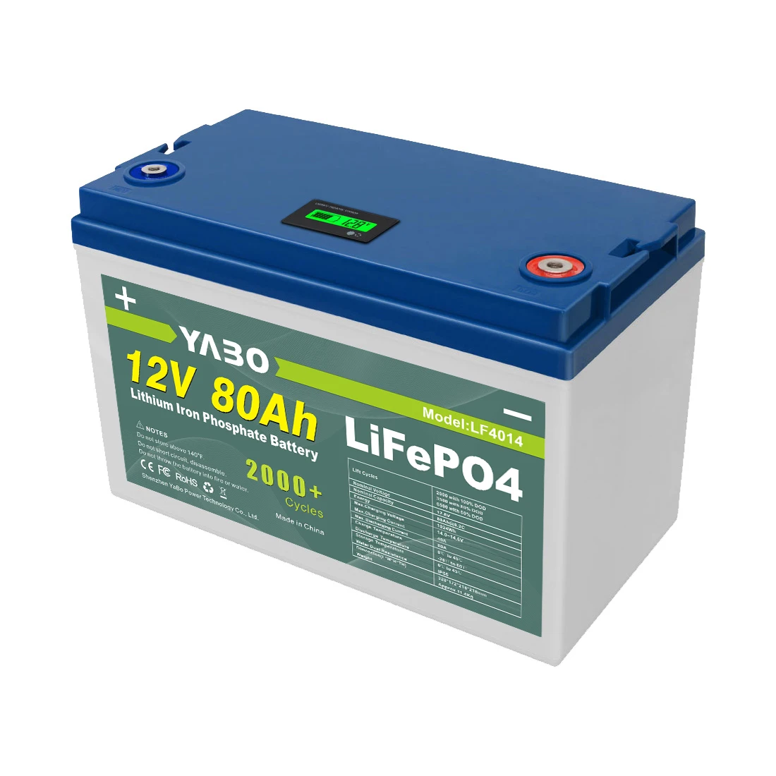 Solar Systems 6000 Cycle Life Deep Cycle 12V Lithium Ion Battery Cell 80Ah LiFePO4 Lithium Battery