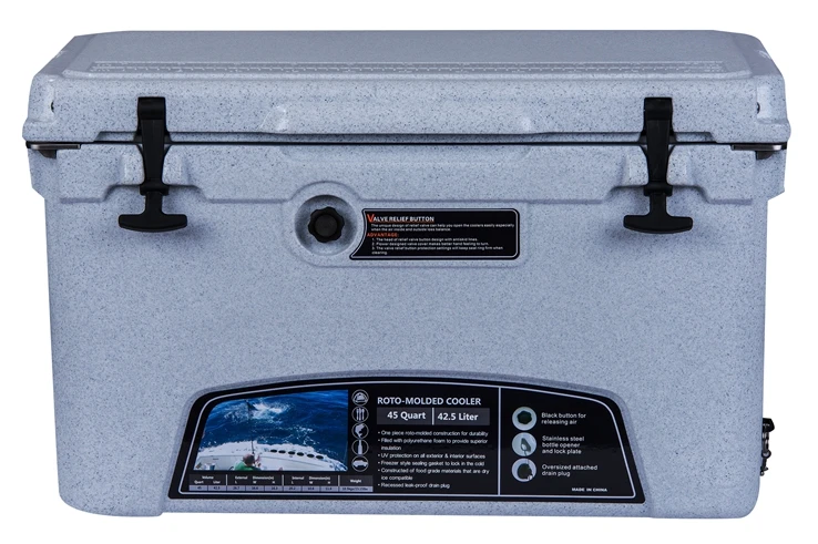 Shipping from US hot sale wholesale fishing ice chest insulated cooler box plastic beer chilly bin