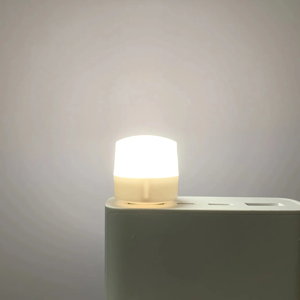 Energy Saving Multipurpose Mini Portable LED USB Plug Night Light Bulb for Laptop Dormitory