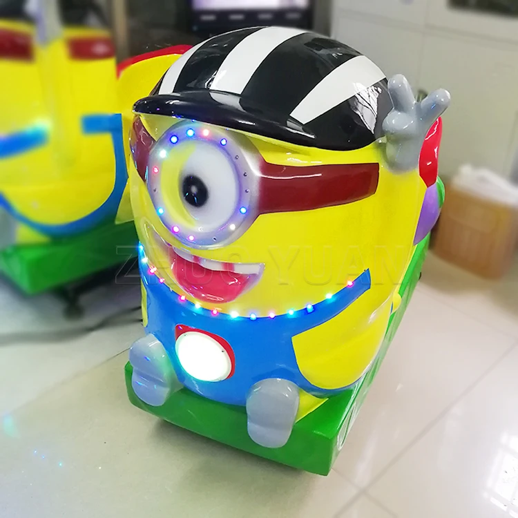 Colorful Coin Pusher Arcade Swing Rocking Machine Park Small Kiddie Ride Swing Car Game Machine for Game Centers and Amusement
