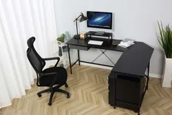 2021 New Modern simple L Shaped Desk Gaming table Home Office tables Wooden metal Workstation Computer Desks with Host rack