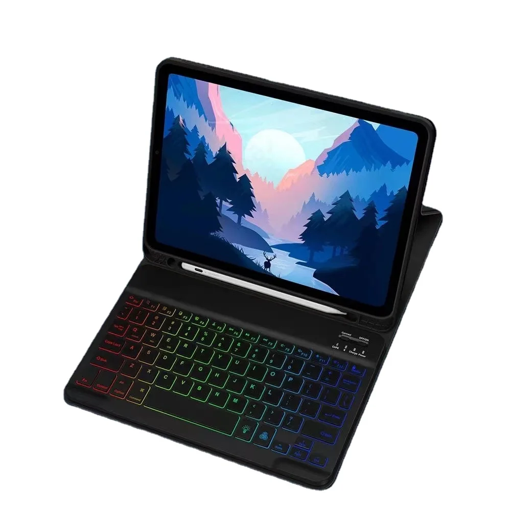 Wireless Blue tooth Keyboard Case for IPad 9.7 10.2 Air  4 5 10.5 10.9 Pro 11 12.9 IPad 10th Funda Cover Russian Keyboard Case