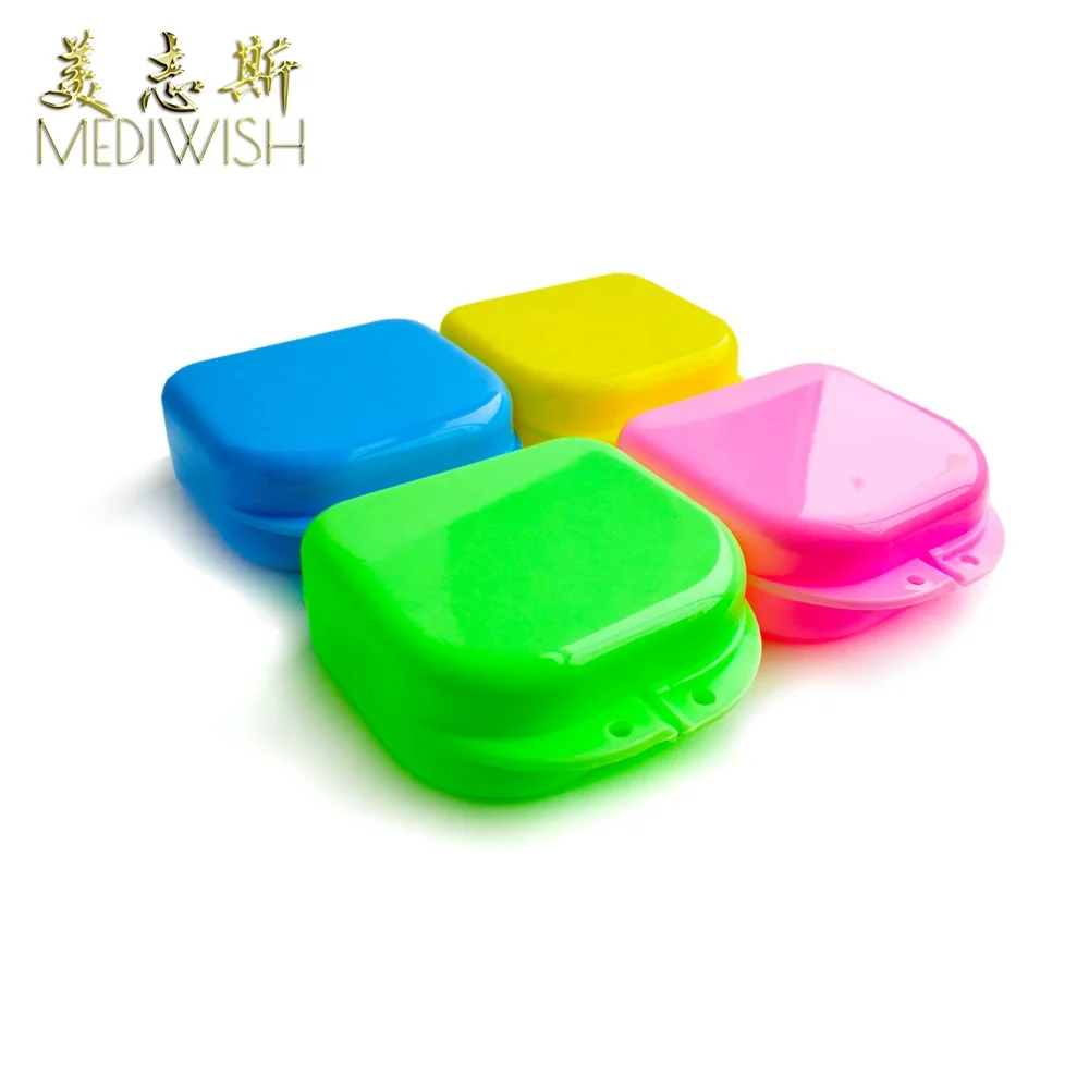 CE ISO Approved plastic dental box denture storage for personal hygiene