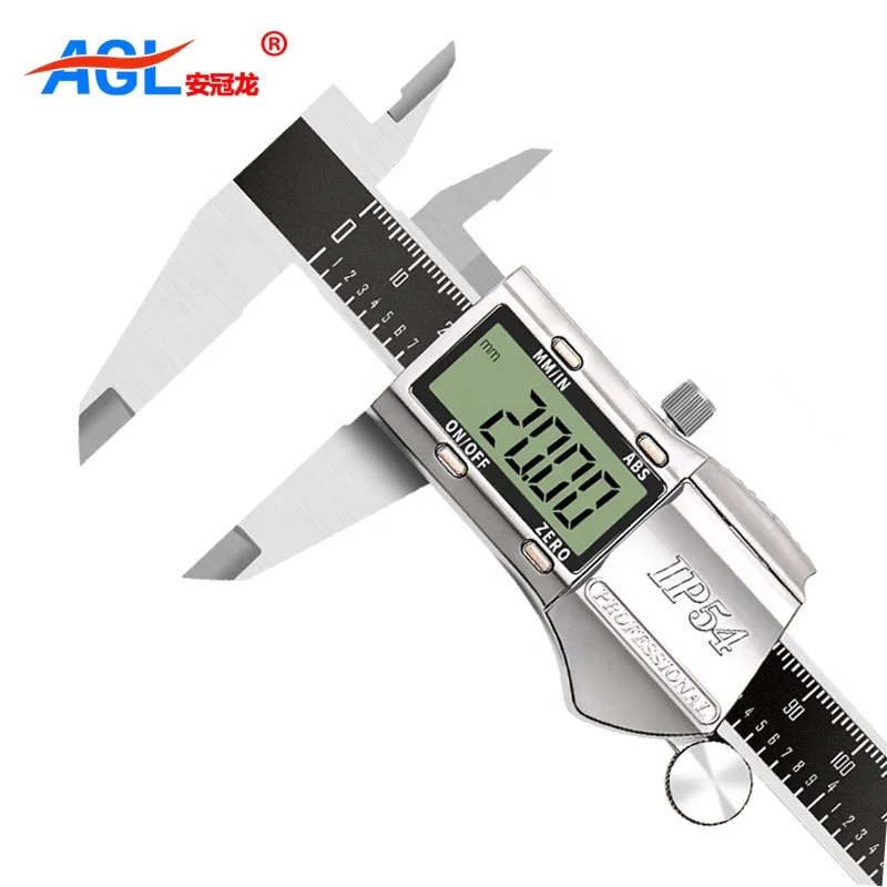 
High precision ELECTRONIC type of four functions china digital vernier caliper 0-300mm stainless steel with Ip54 water proof 