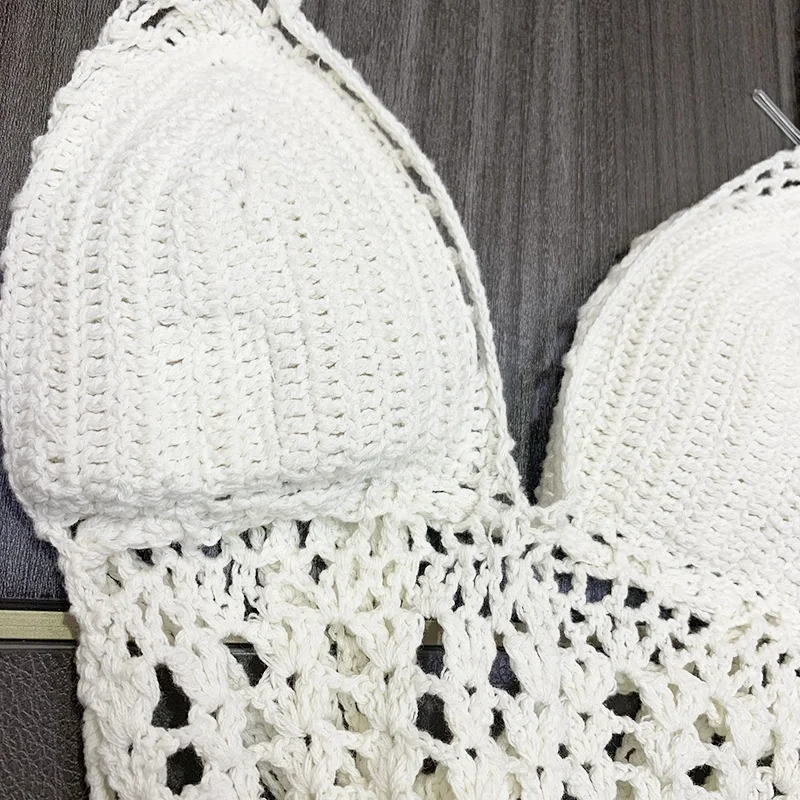 Swimwear Factory Wholesale New Trend Sexy Crochet Bikini Set, Handmade Designer Bathing Suits One Piece Swimsuit For Women