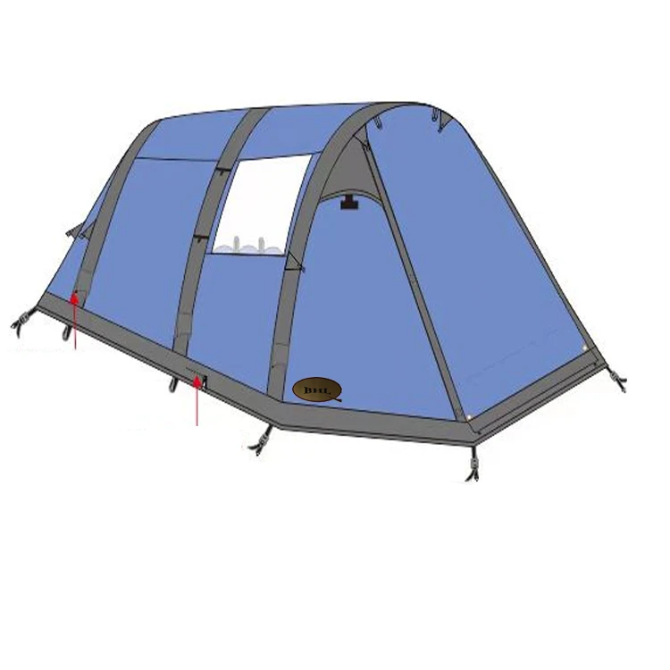 hot sale airtight inflatable Large Outdoor Blow Up Wedding Party LED Camping tube tent inflatable event station hangar tent