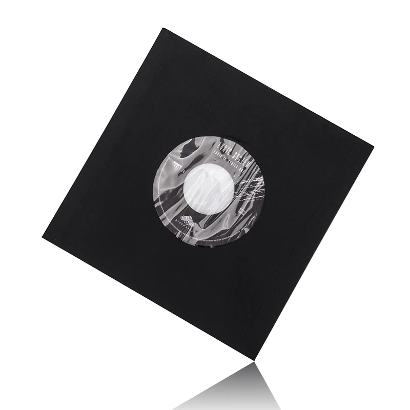 7 inch 12 inch customized paper CD/DVD protective cover, square and circular record inner and outer paper covers