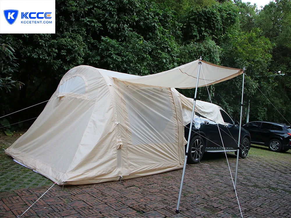 KCCE Waterproof inflatable portable trailer tent SUV tent with canopy//