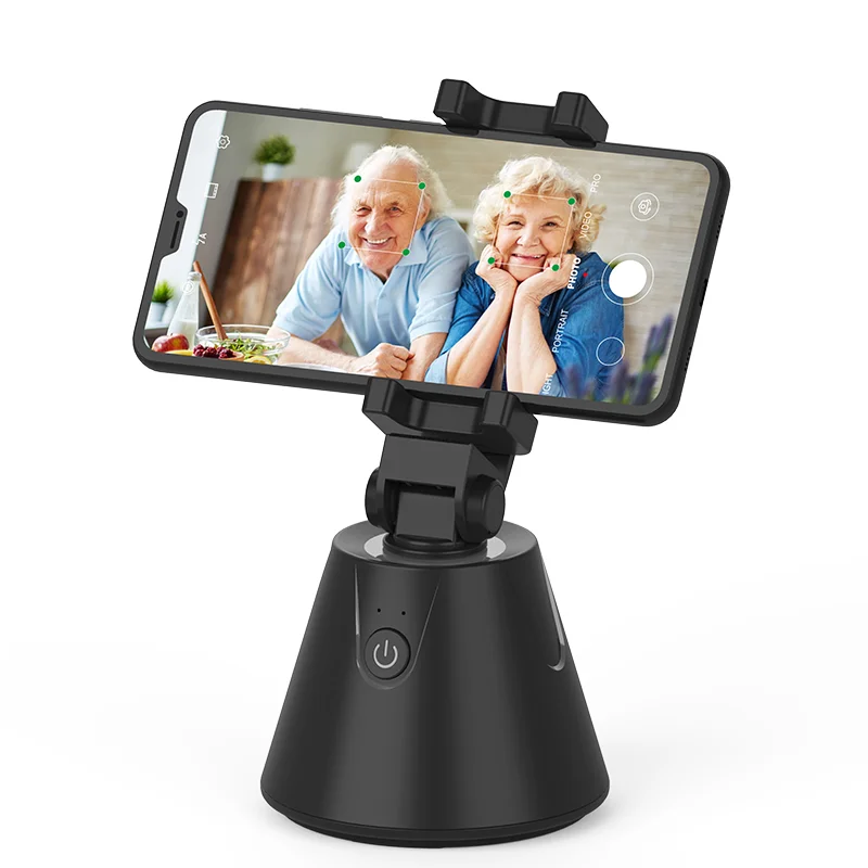 360 Ai Face Tracking Smart Cell Phone Stand Auto Rotation Live Vlog Video Smart Shooting Mobilephone Holder Self Stick