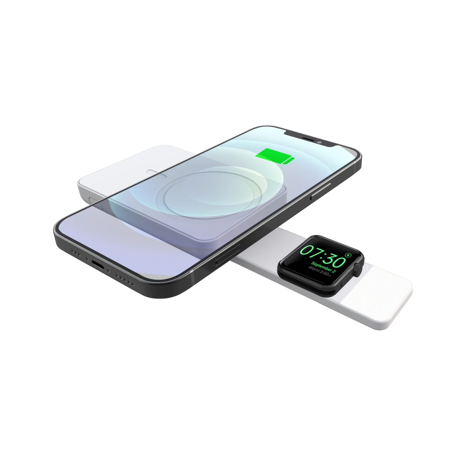 2021 latest innovation product 15W 4 in 1 magnetic wireless charger power bank with phone holder LED fill light