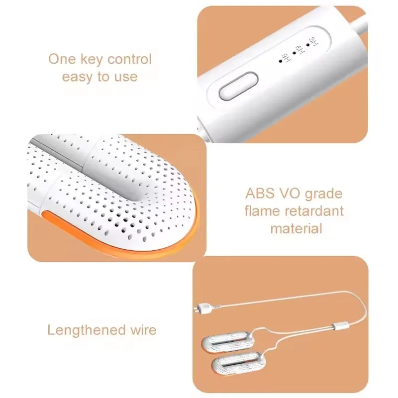 Multifunctional Shoe Sannitizer Heater Smell Remover Household Boot Fold Clothes Intelligent Portable Electric Shoe Dryers