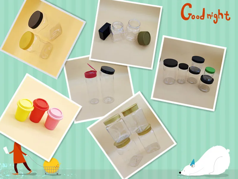 Multi-function transparent plastic packaging sealed cans