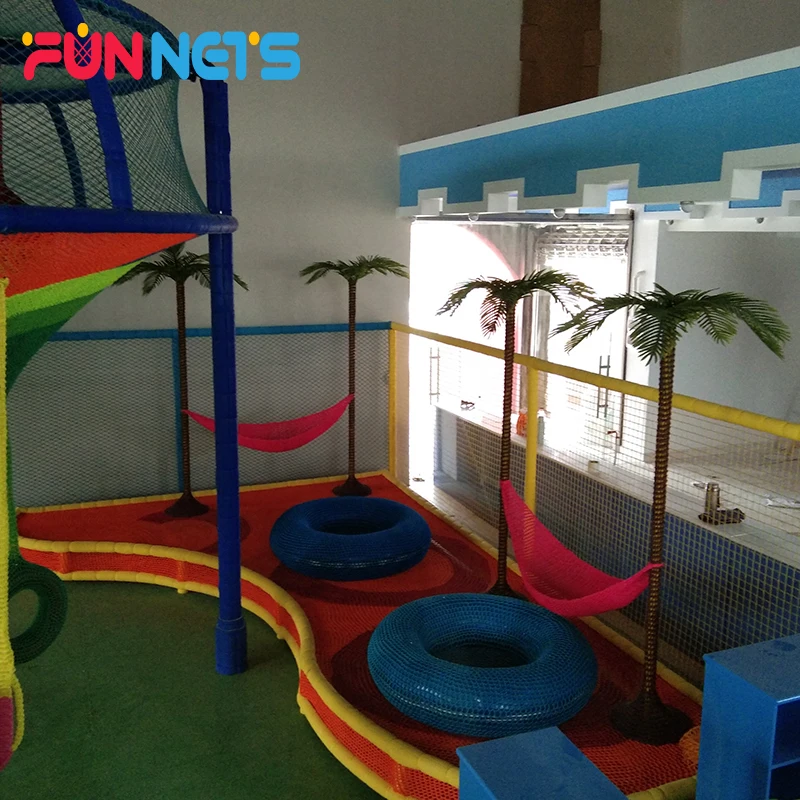 Крытый парк аттракционов, игровая площадка, лабиринт, оборудование, мягкий сотовый туннель развлечений, радужная веревка, сетка для детей
