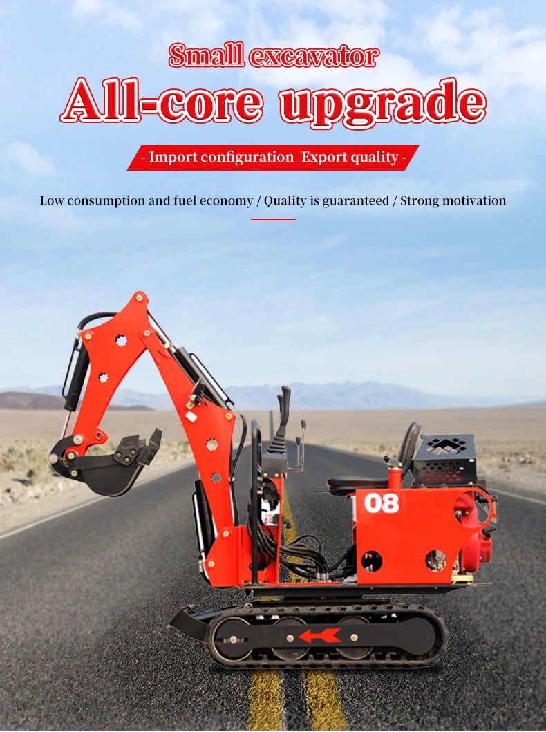 Hydraulic Digging Small Digger 0.6 Ton Garden Machine EPA/EURO Mini Crawler Excavators