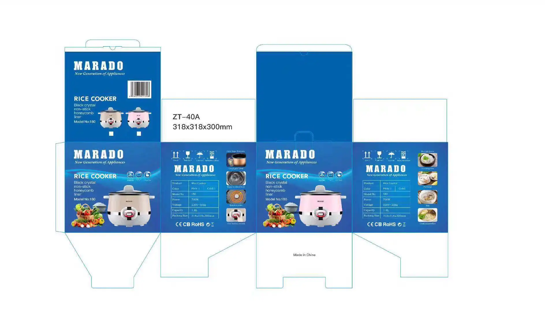 Cheapest factory price smart rice cooker multi-functional rice cooker 1.8L 2.2L