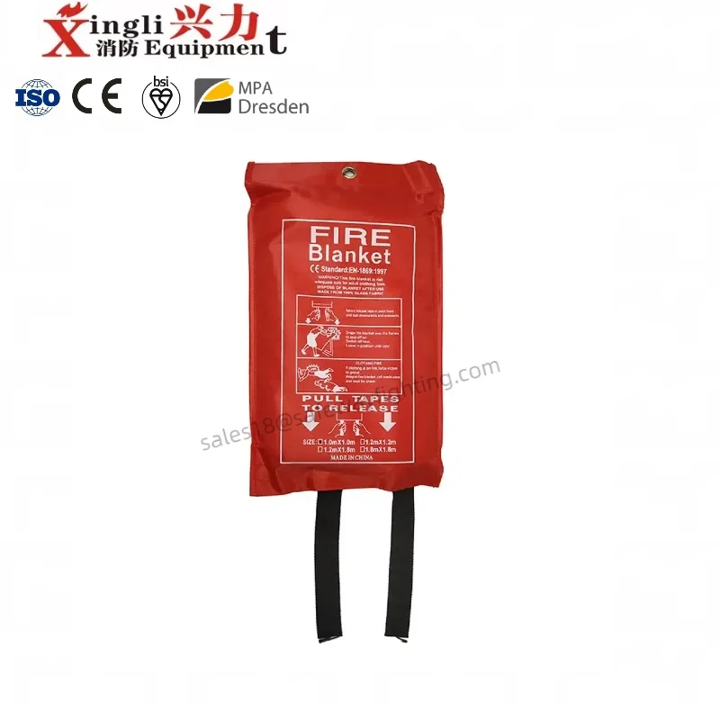 1m x 1m Flame Retardant Safety Fireproof Fiberglass Emergency UK Approved Fire Blankets for Home Kitchen