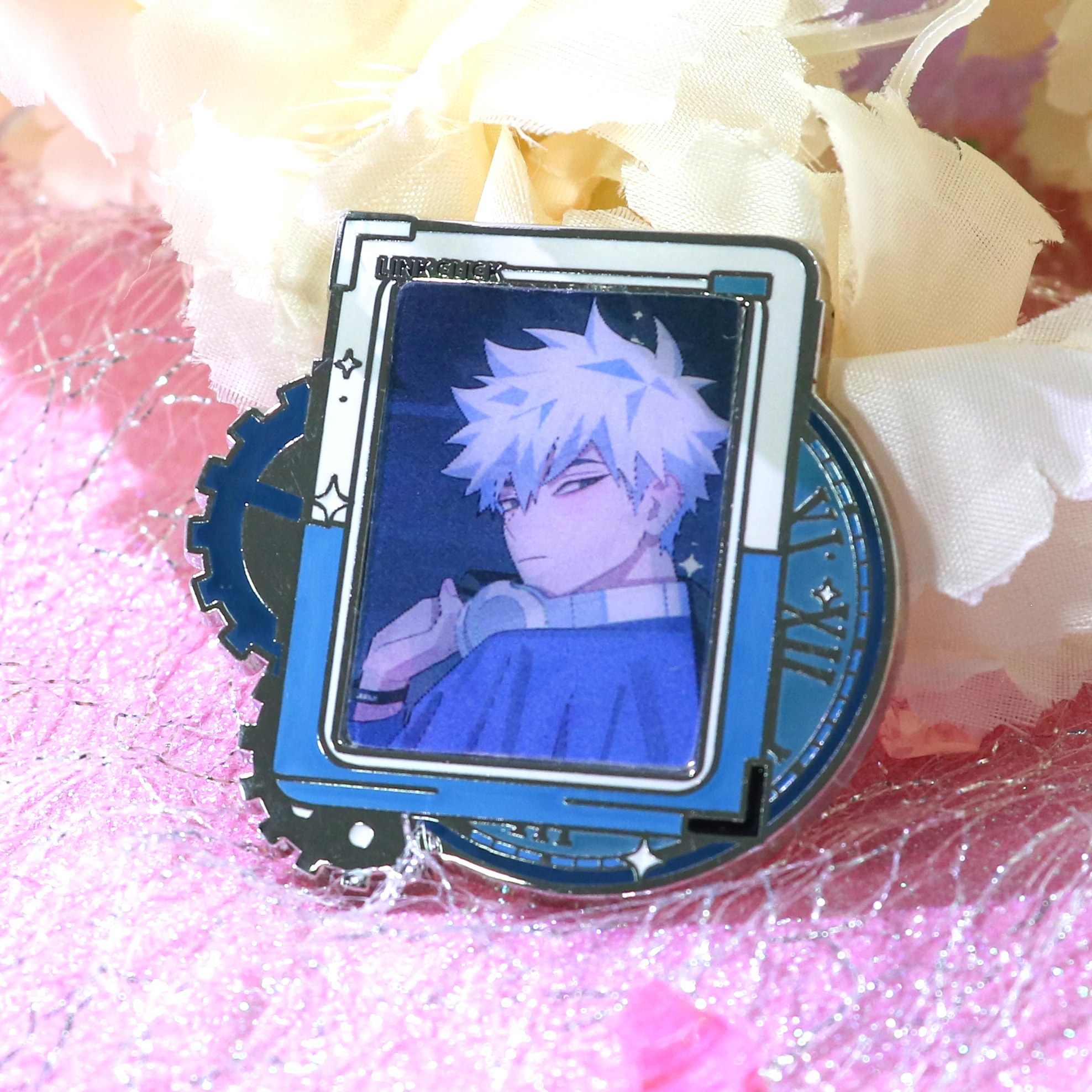 Kunshan Krell Raster badge metal pin Wholesale customization pin badge hard Badges that can be changed lenticular enamel pin