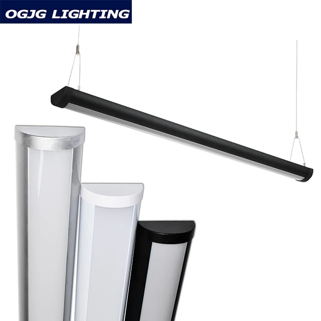 ETL DLC linkable commercial pendant light up and down linear meeting room LED hanging lamp