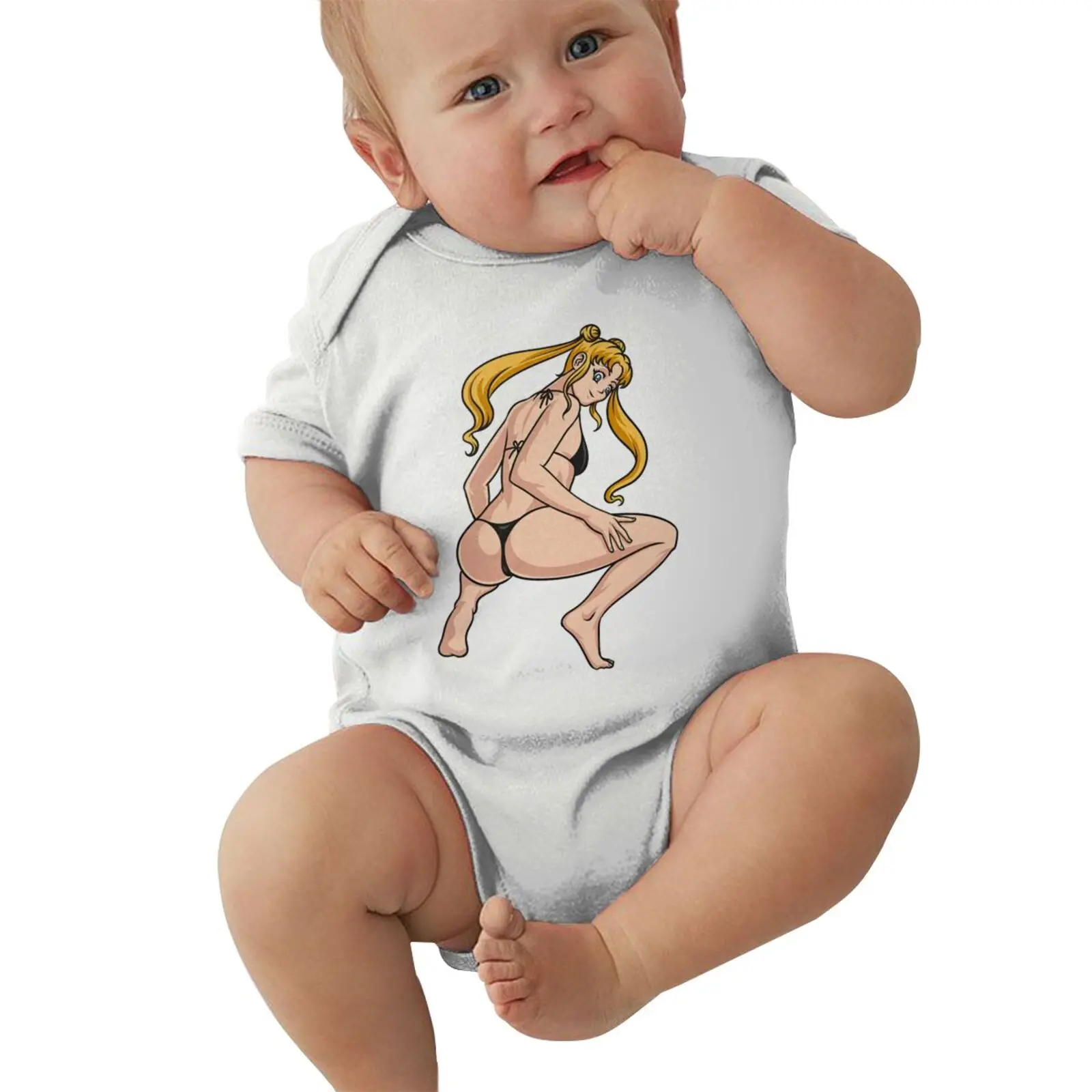 
2021 Luxury Baby Boys Girls Rompers Usagi Anime Manga Minako Aino Sailor Moon Sailor Venus Videogames newborn bodysuit set body 