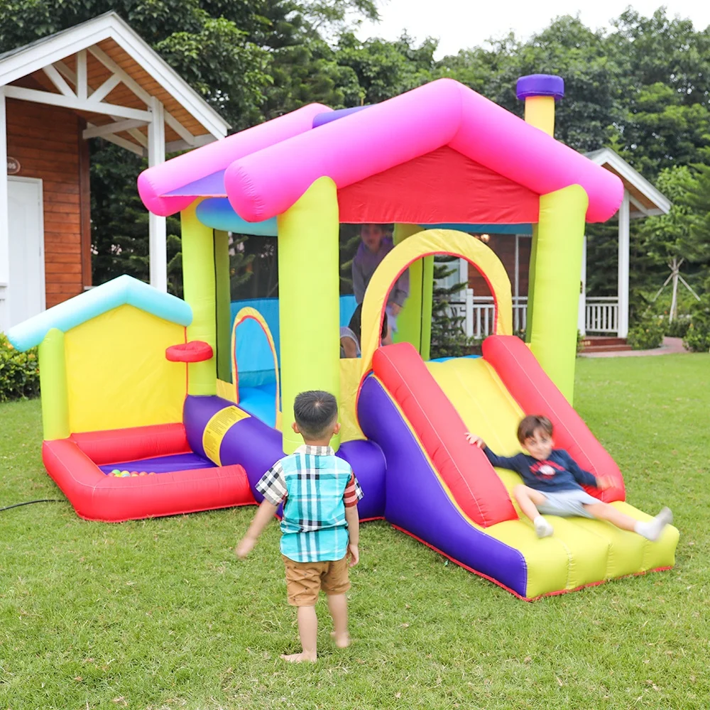 SS62088 Cheap Custom Large Jumping Bouncy Kids Inflatable Castle Moon Bounce House Banners for Sale