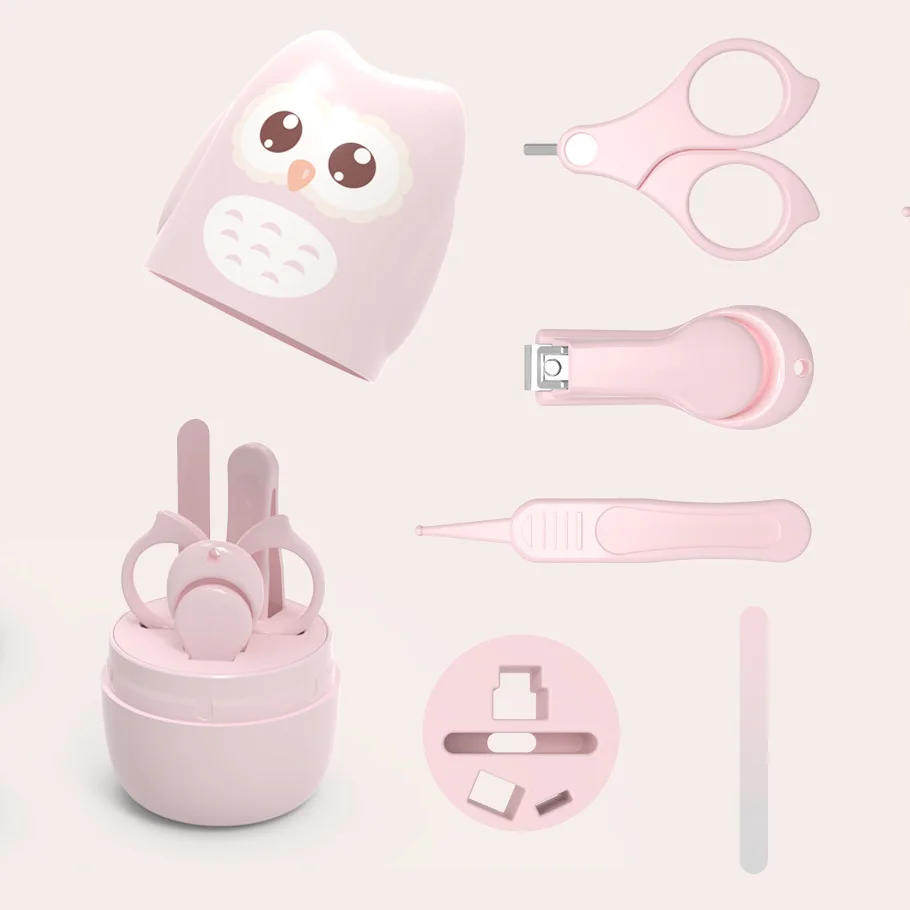 High Quality Baby Manicure Set Newborn Nail Care Tool Safety Portable 4-In-1 Toddler Nail Trimmer