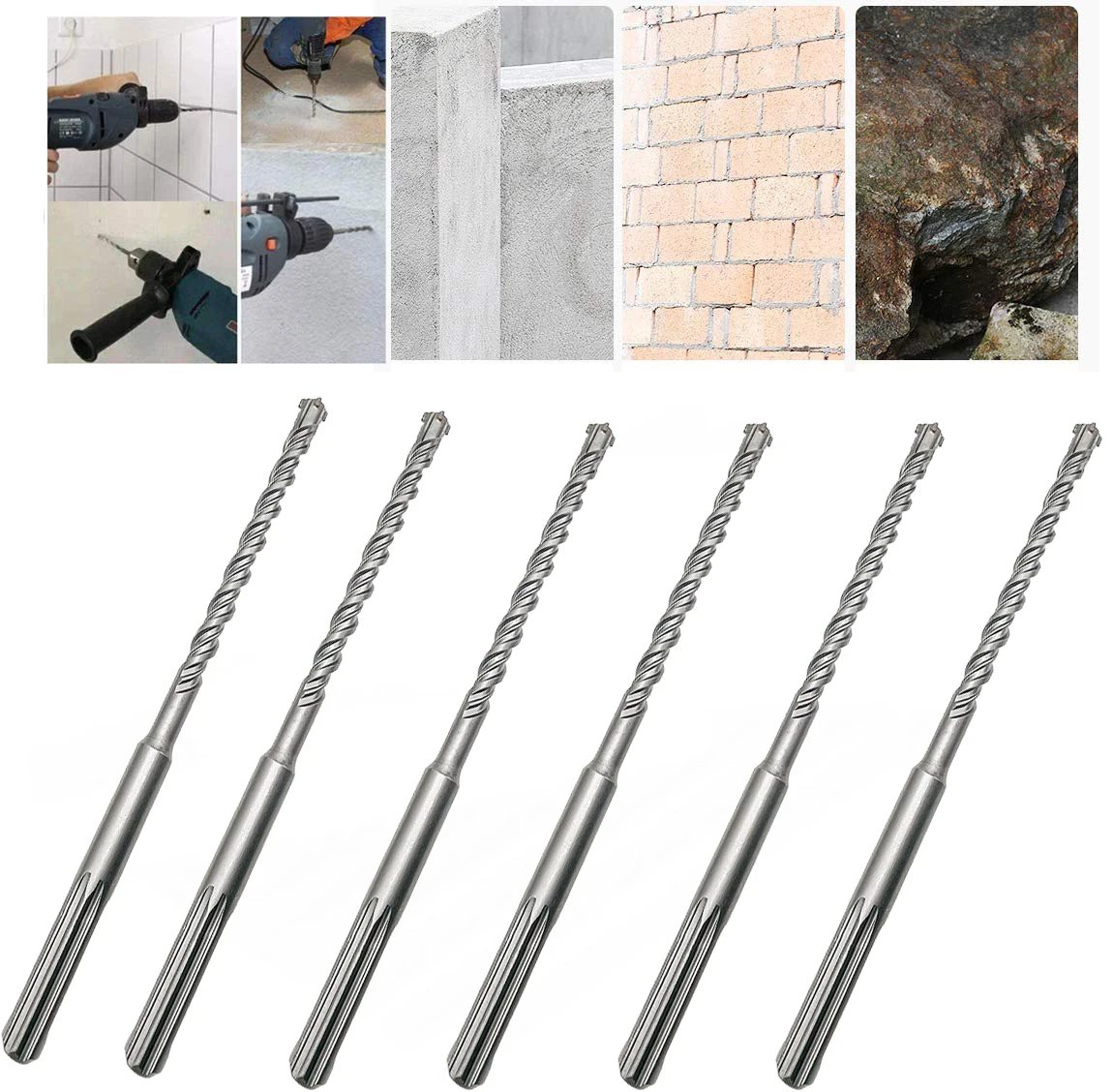 SDS Plus Hammer Drill Bit for Drilling Concrete Masonry