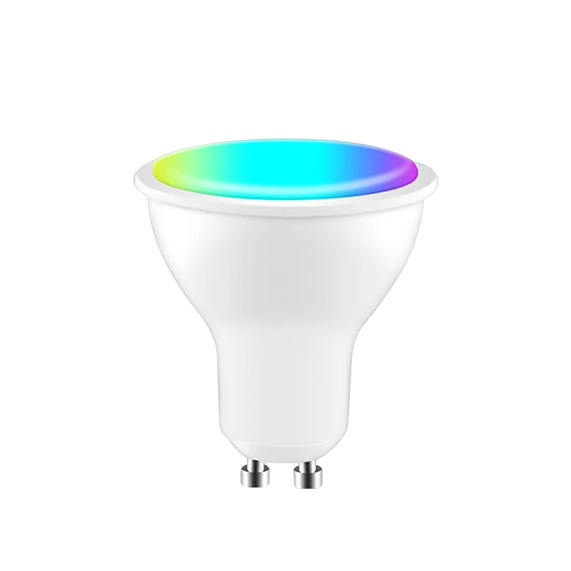 WiFi Intelligent LED Bulb Bluetooth Doodle Lamp Cup GU10 RGBCW Dimming Color Mobile Phone App Remote Control E27 Base AC Power