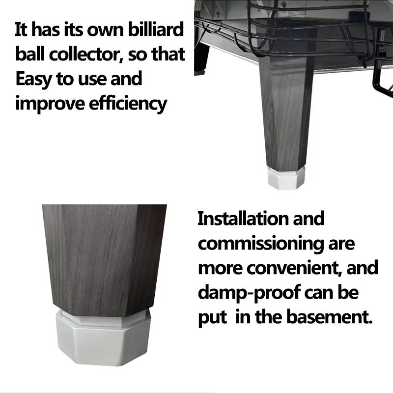 Internation Standard Professional Pool Table 9Ft Solid Wood Fire-Proof Board Snooker & Billiard Tables